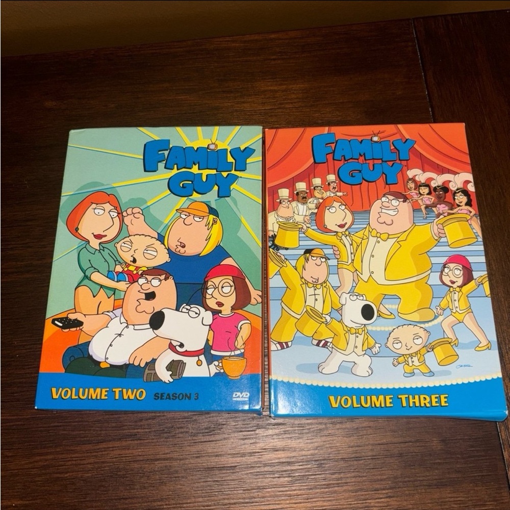 Family Guy Volume Two & Volume Three DVD Set - Blue/Orange Covers